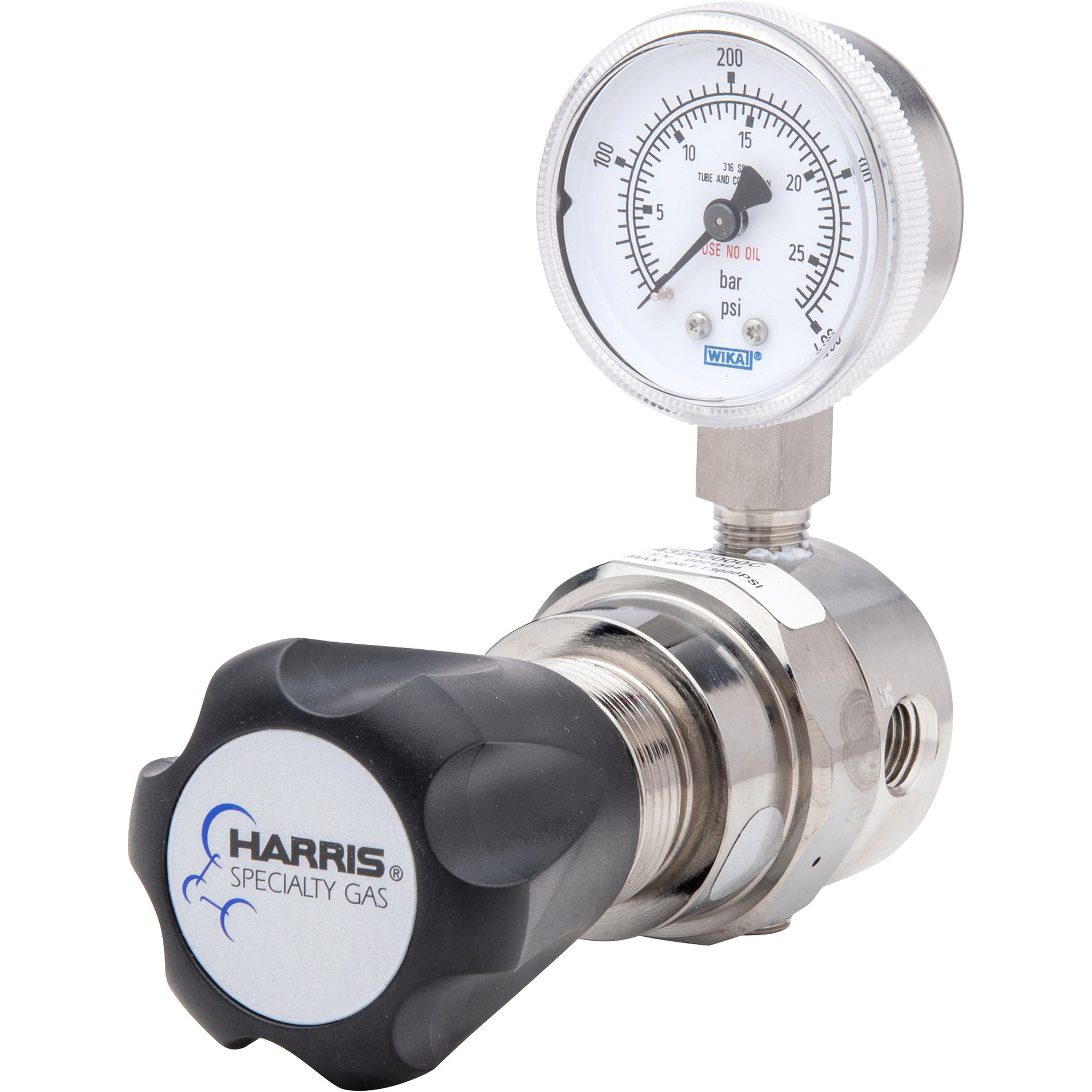 Harris HP743250 SingleStage Stainless Steel Pipeline Regulator, for